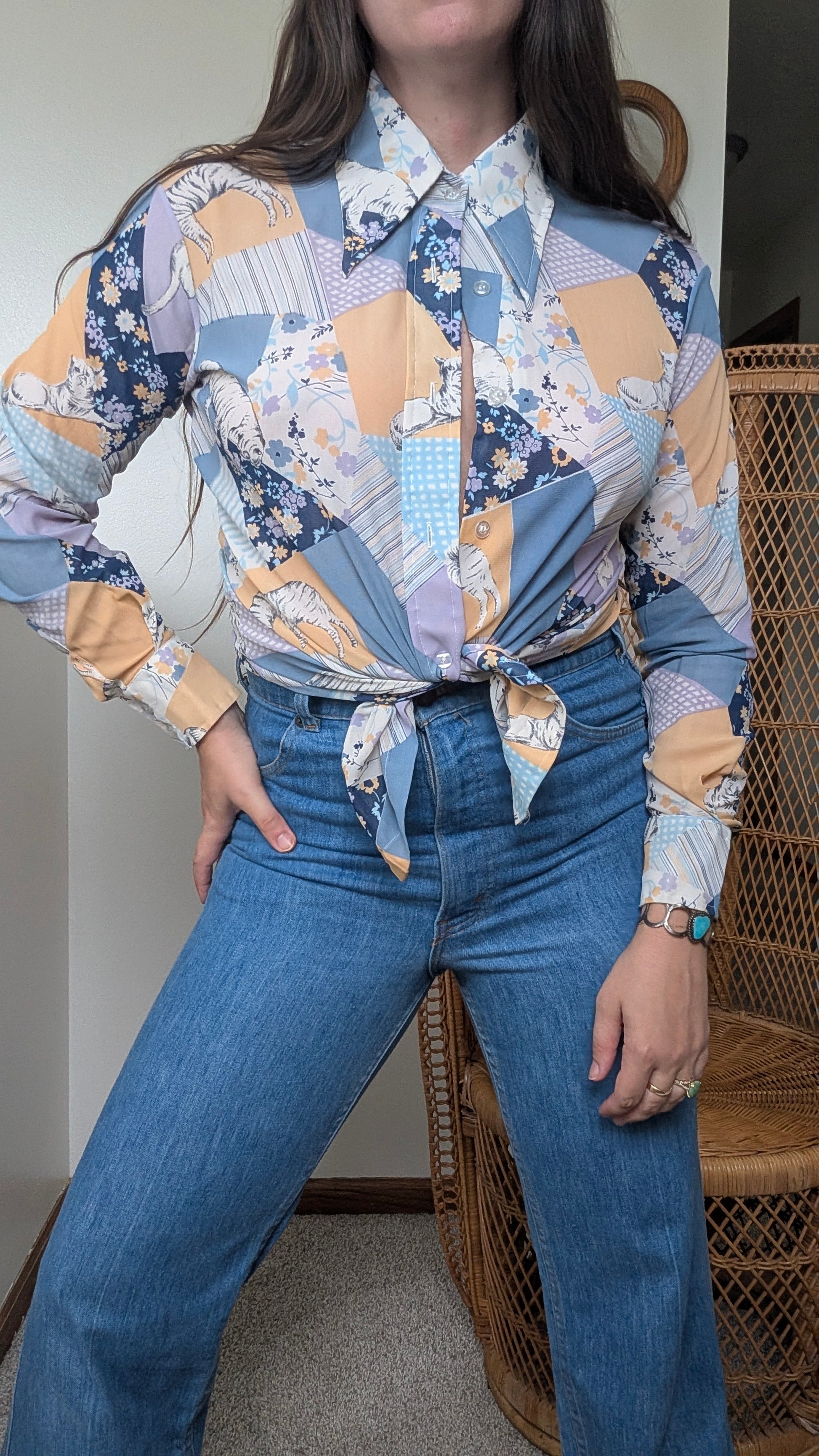 1970s funky shirt Shirt Rad Bonnie's Vintage