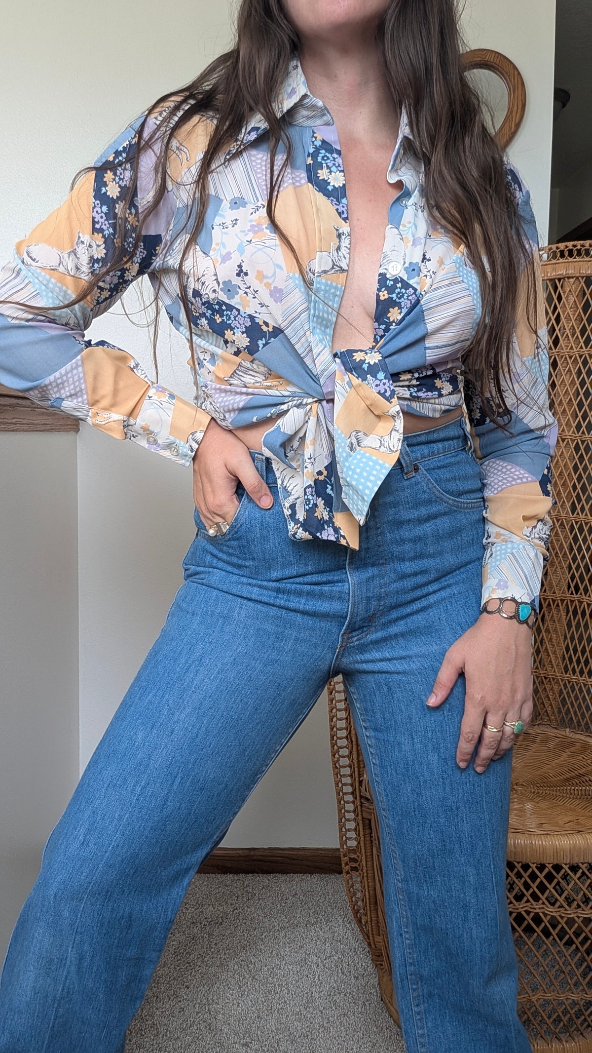 1970s funky shirt Shirt Rad Bonnie's Vintage