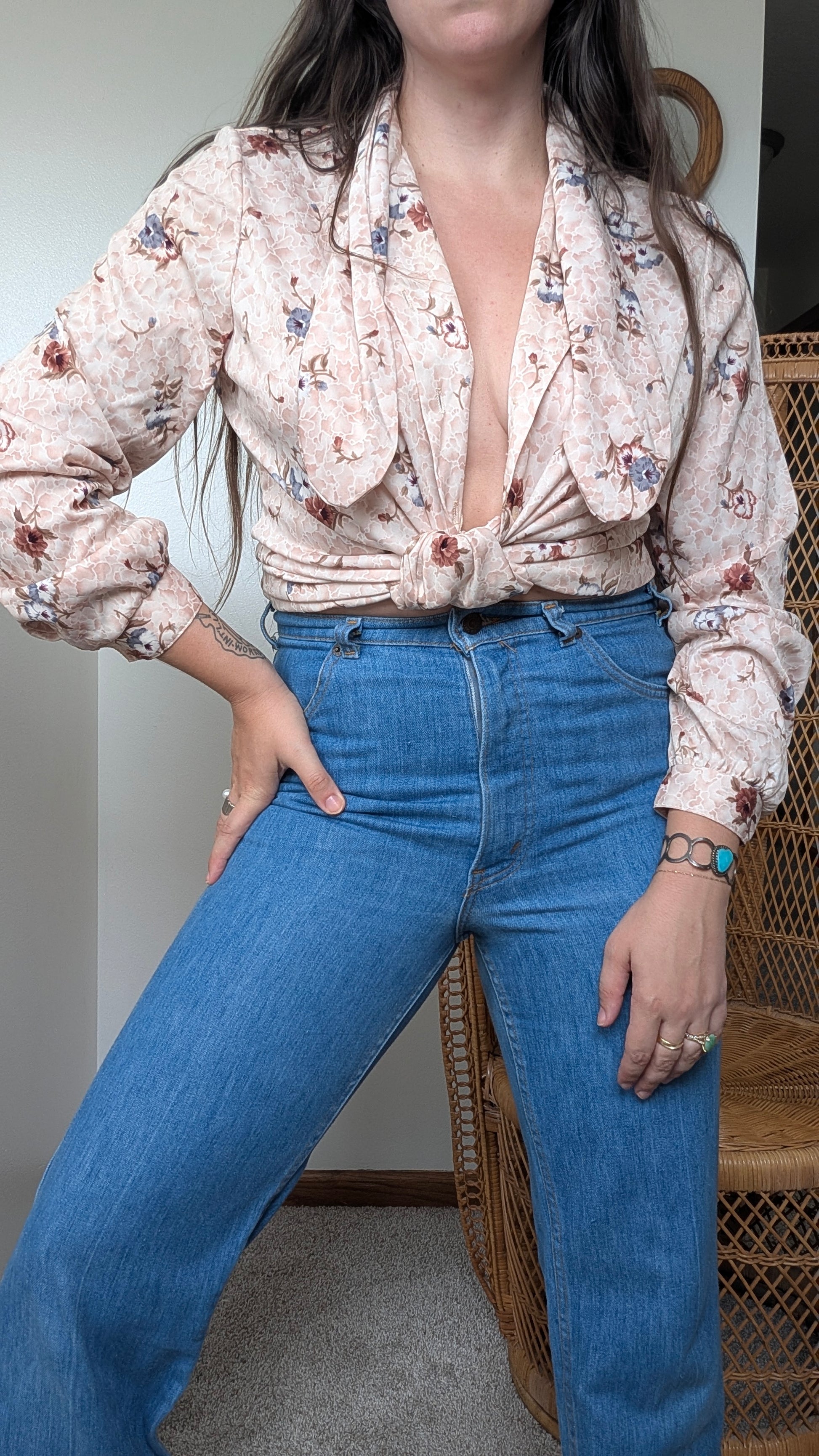 1970s moody floral shirt Shirt Rad Bonnie's Vintage