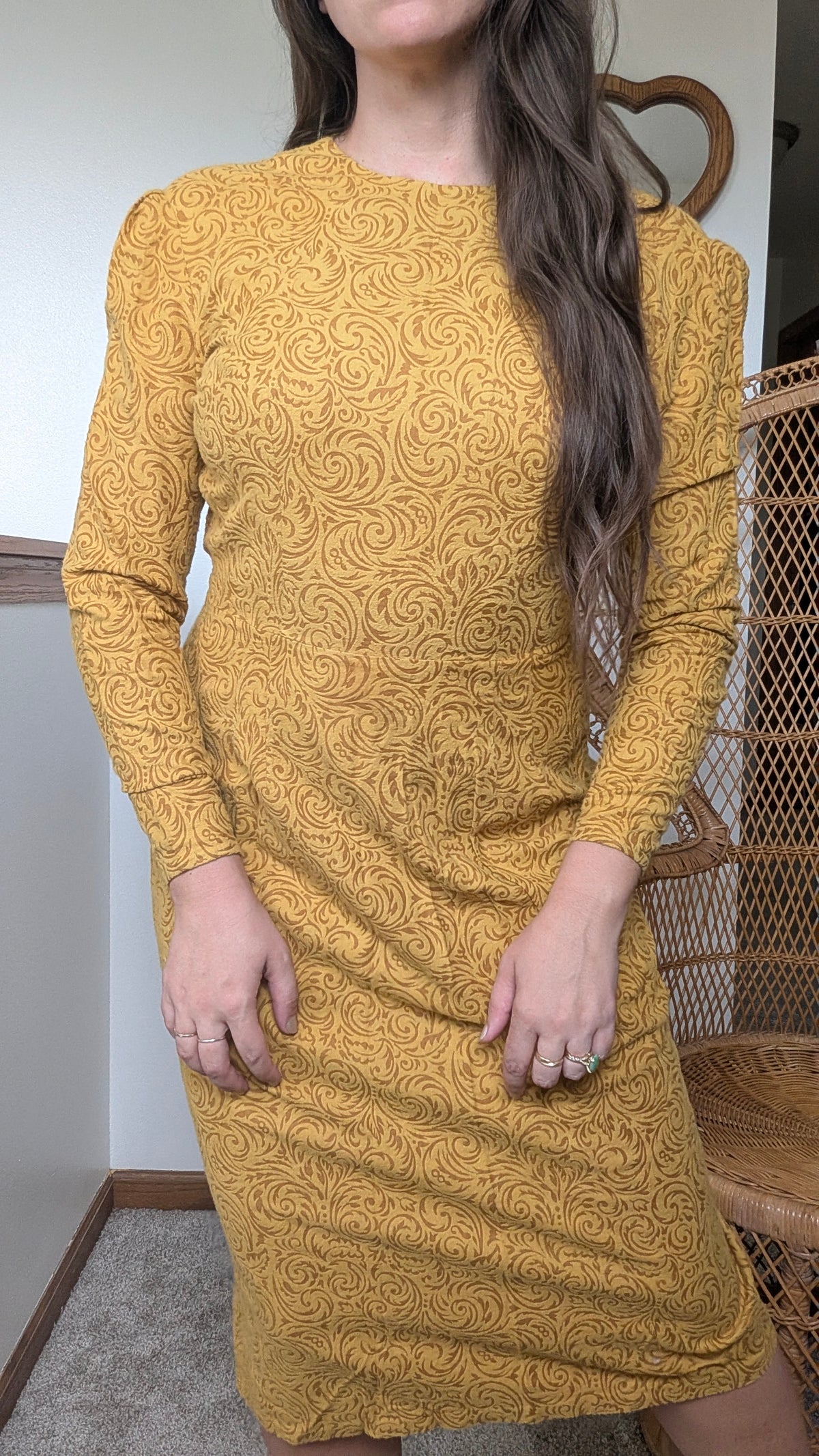 1960s gold dress