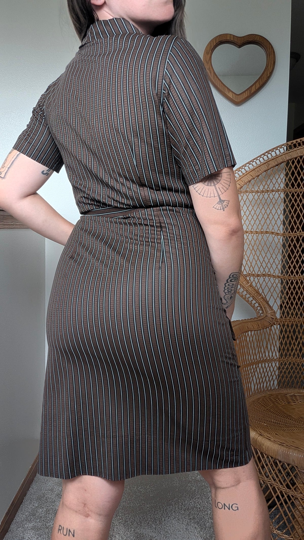 1960s striped dress