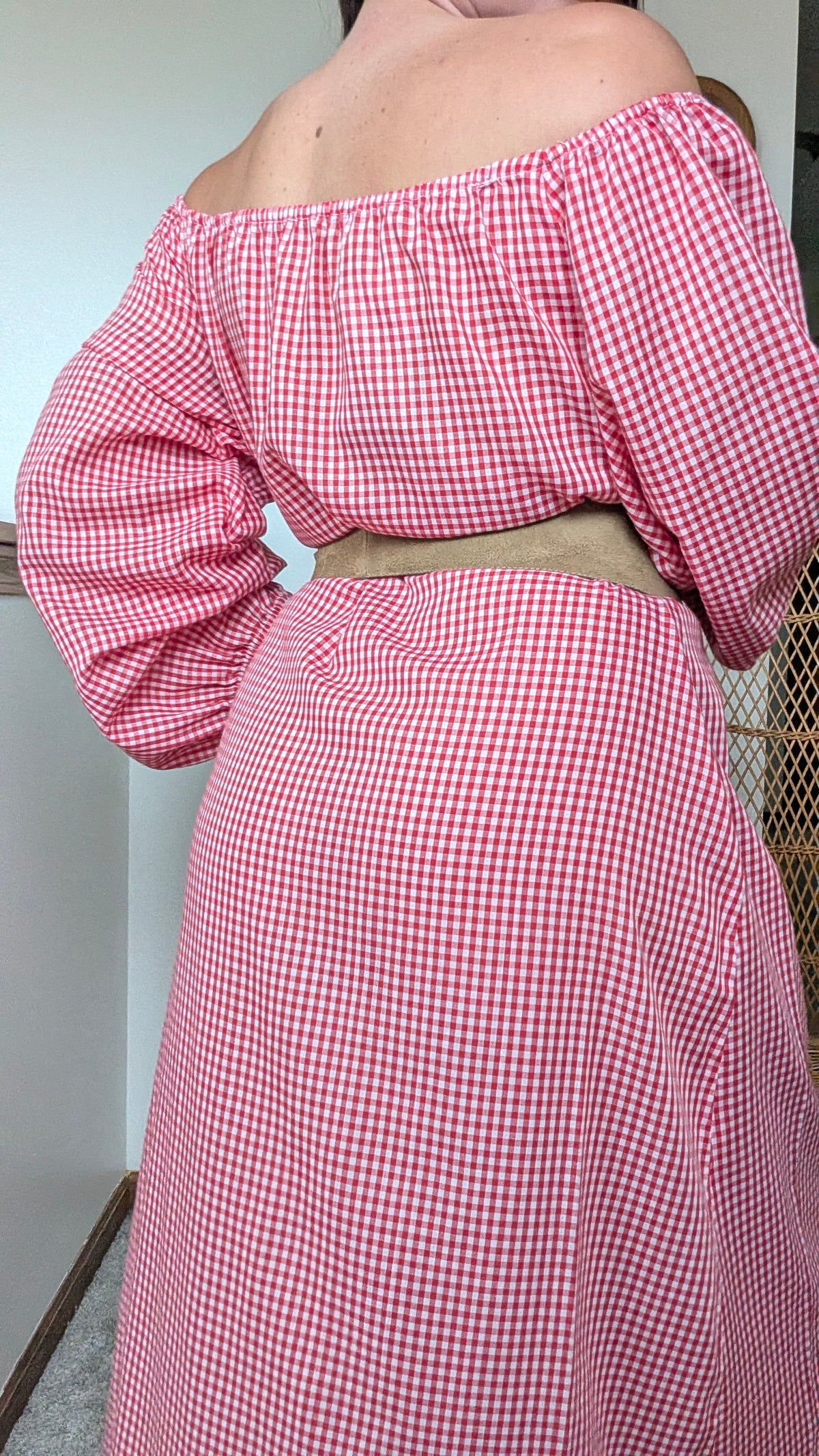 1970s gingham dress