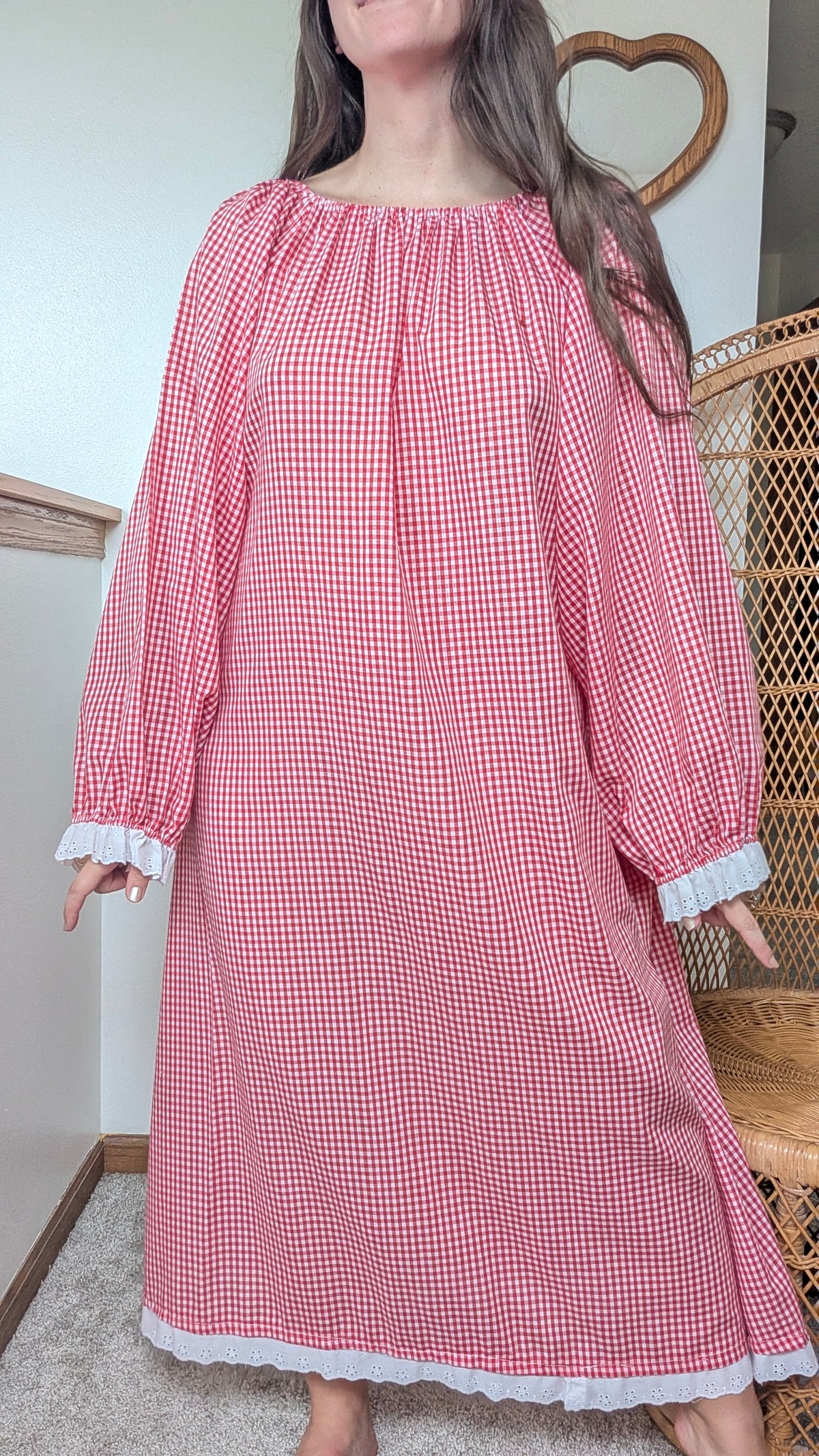 1970s gingham dress