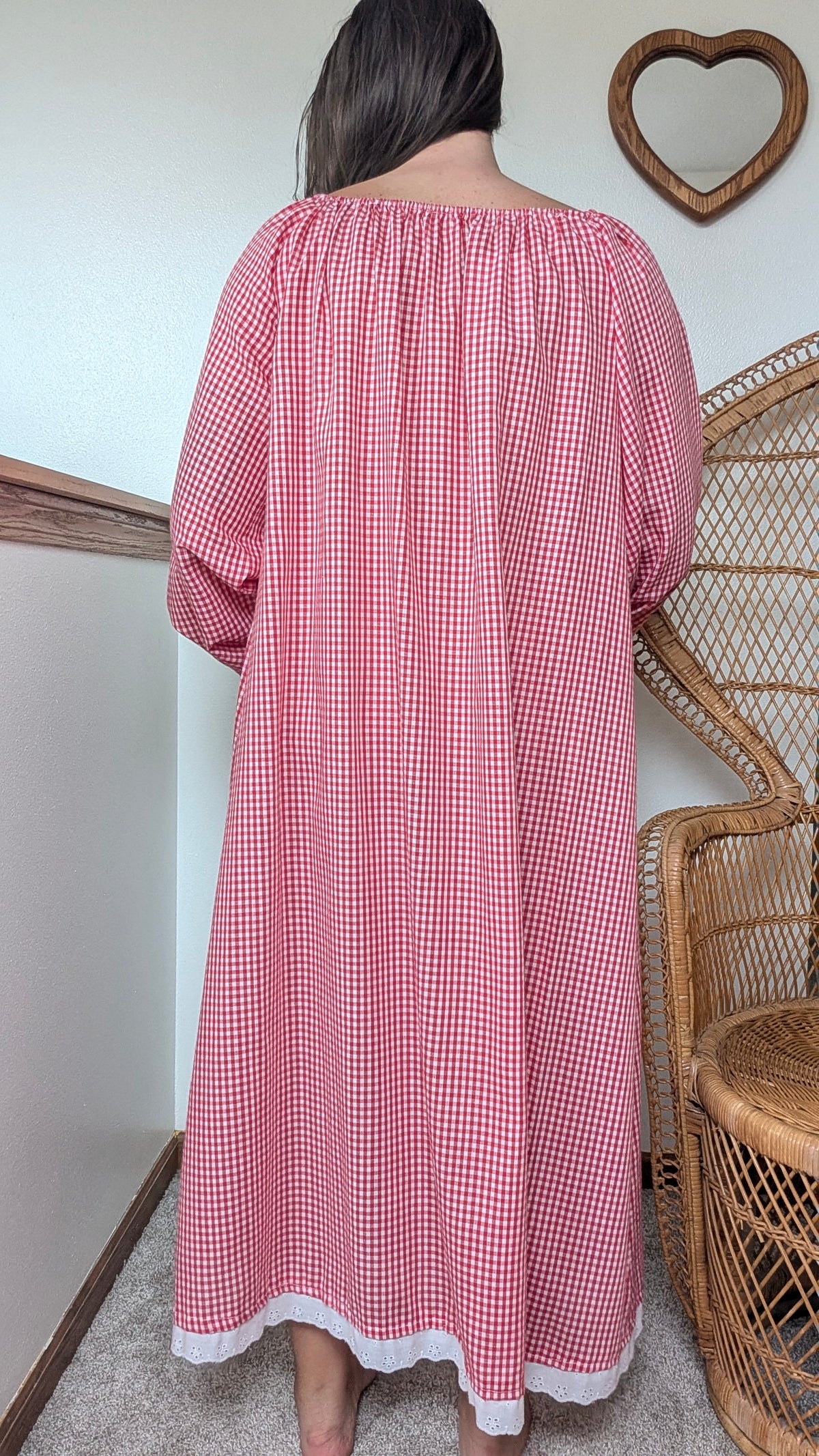 1970s gingham dress