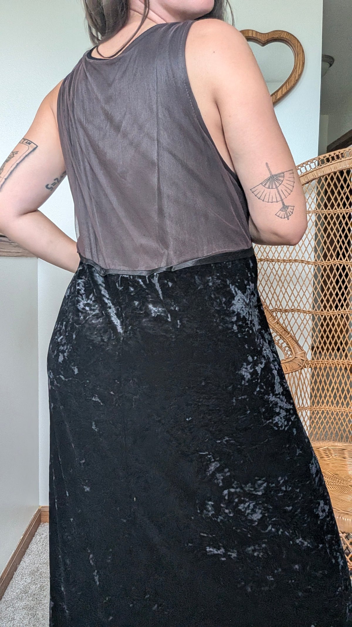 1990s velvet dress