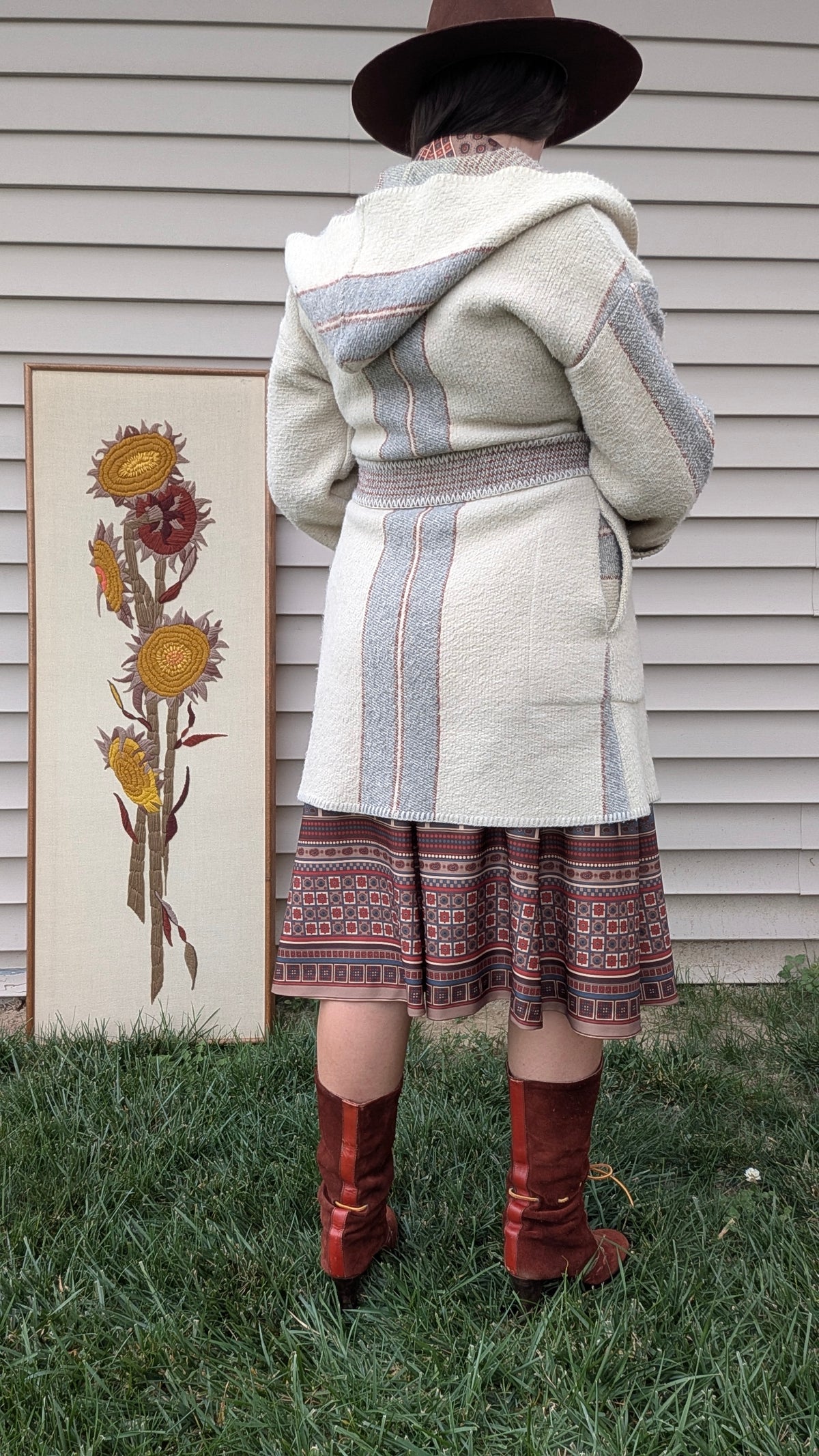 1970s blanket sweater