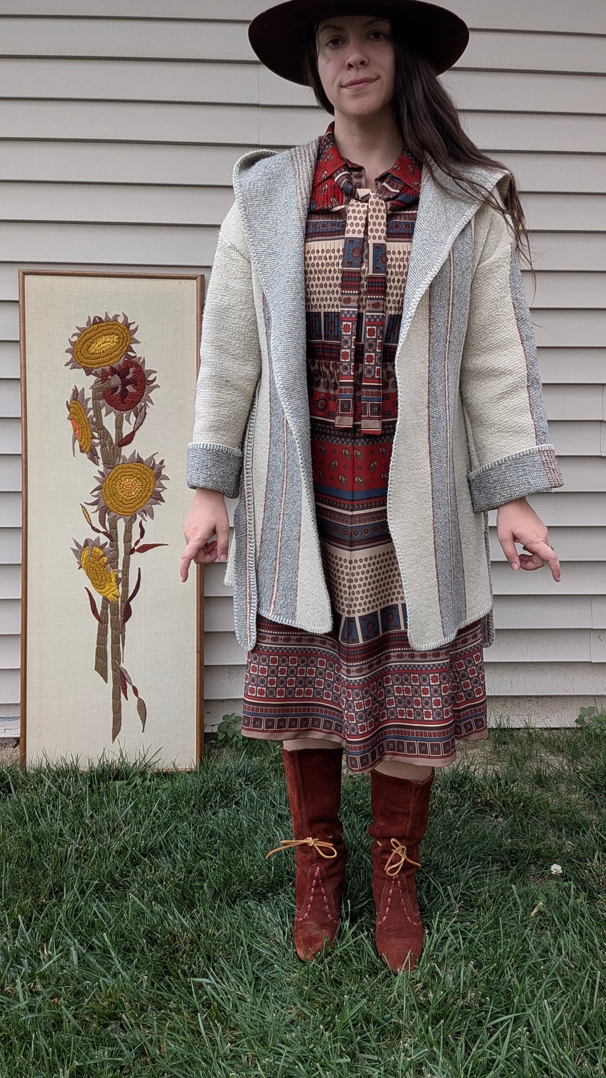1970s blanket sweater