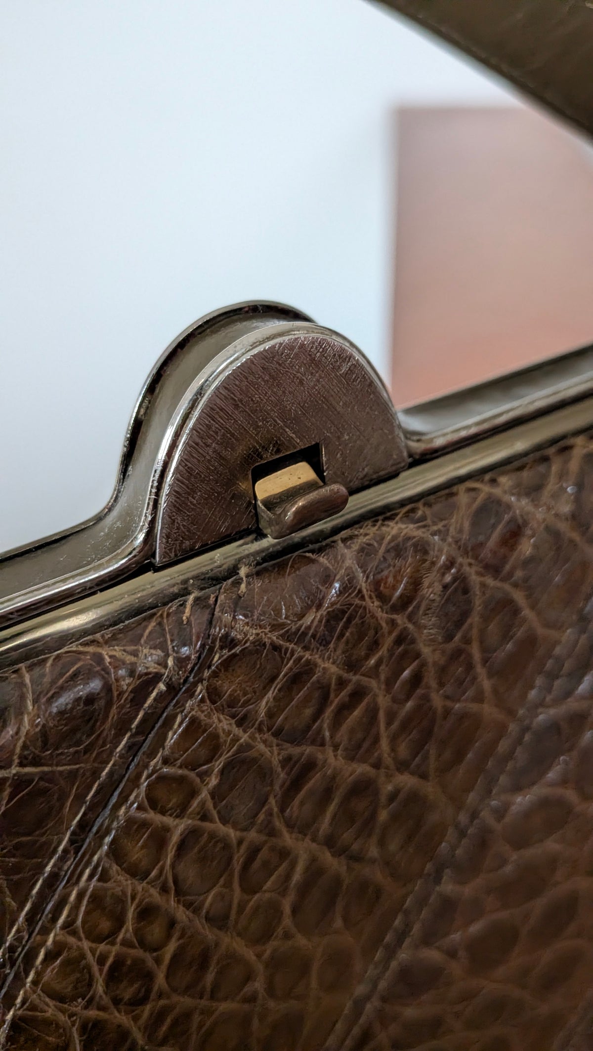 1950s croc handbag