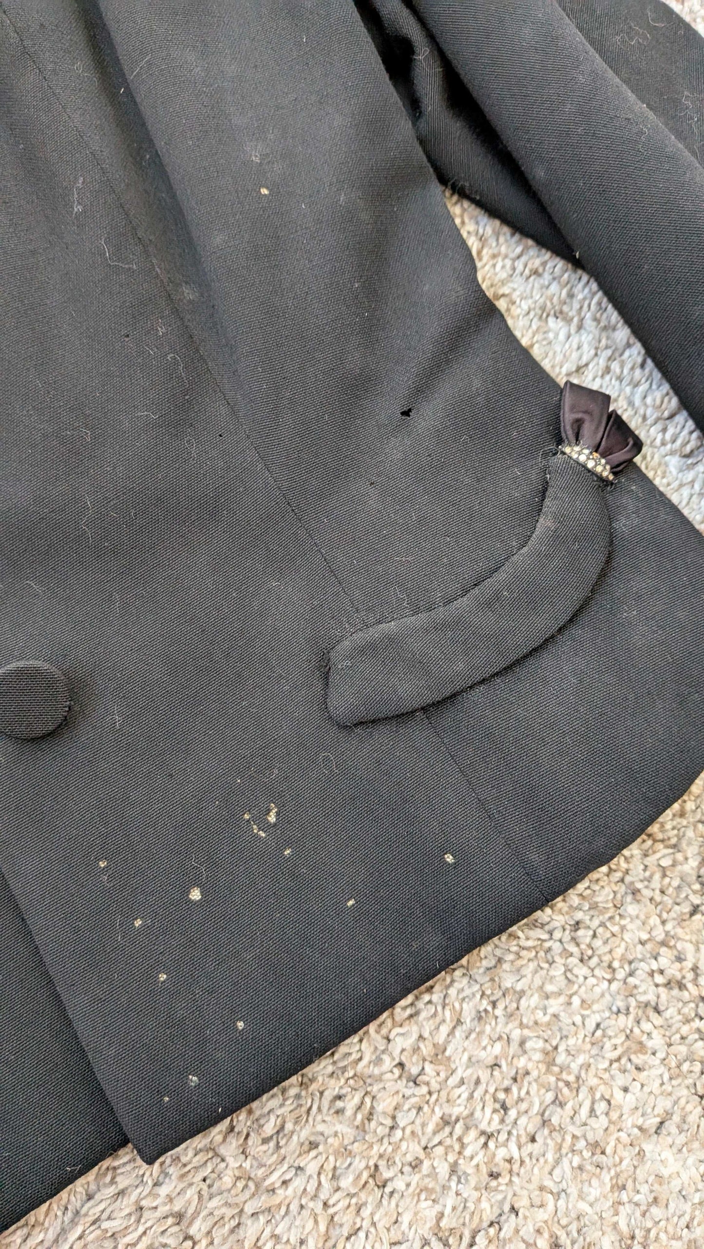 1940s black blazer blazer Rad Bonnie's Vintage