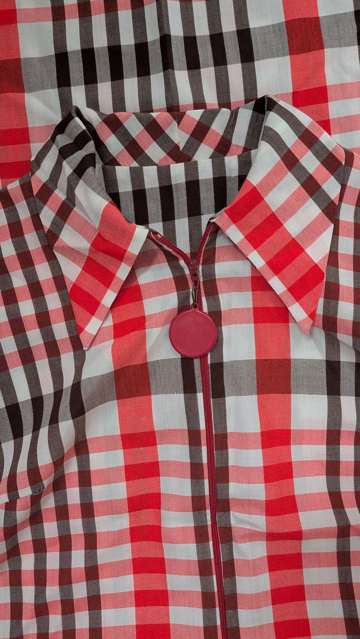1970s plaid dress