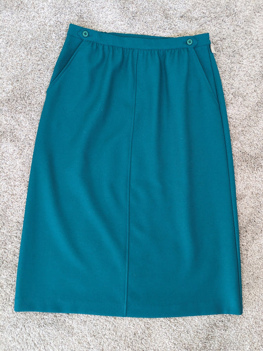 1980s teal skirt Skirt Rad Bonnie's Vintage