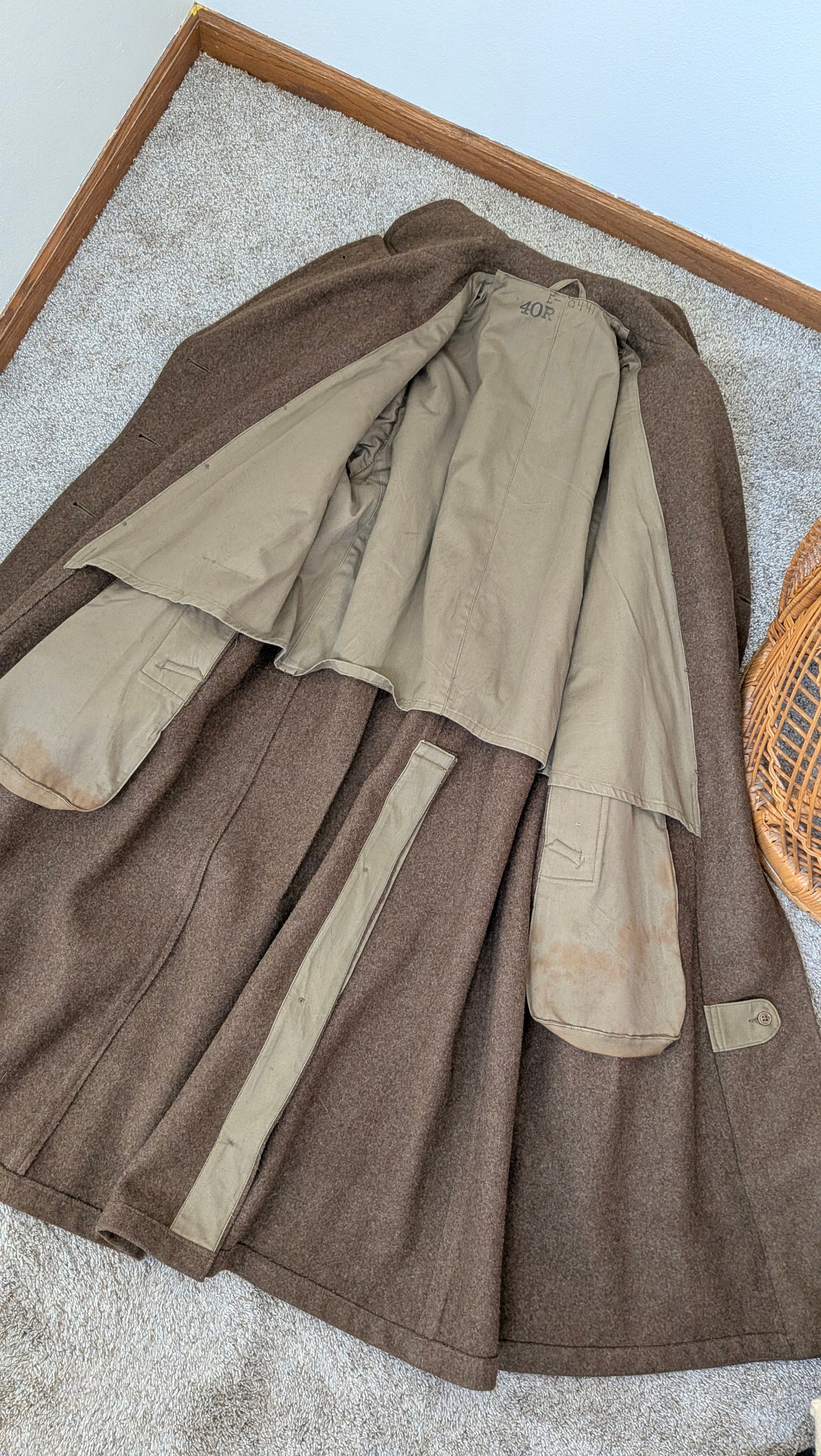 1940s World War II coat Coat Rad Bonnie's Vintage