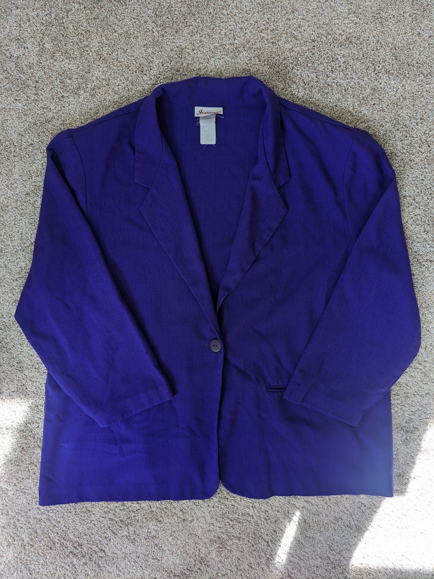1980s royal purple blazer