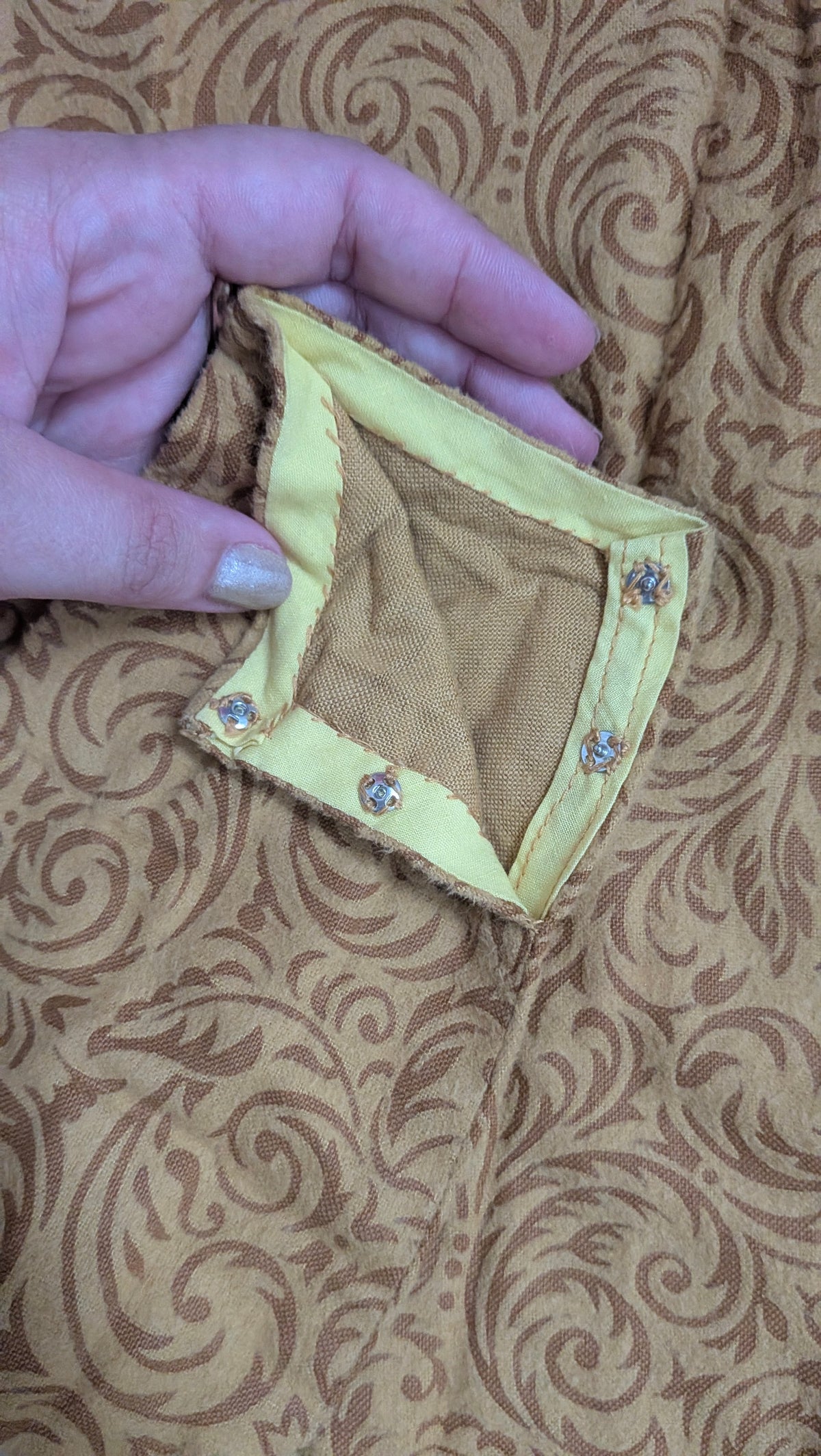 1960s gold dress