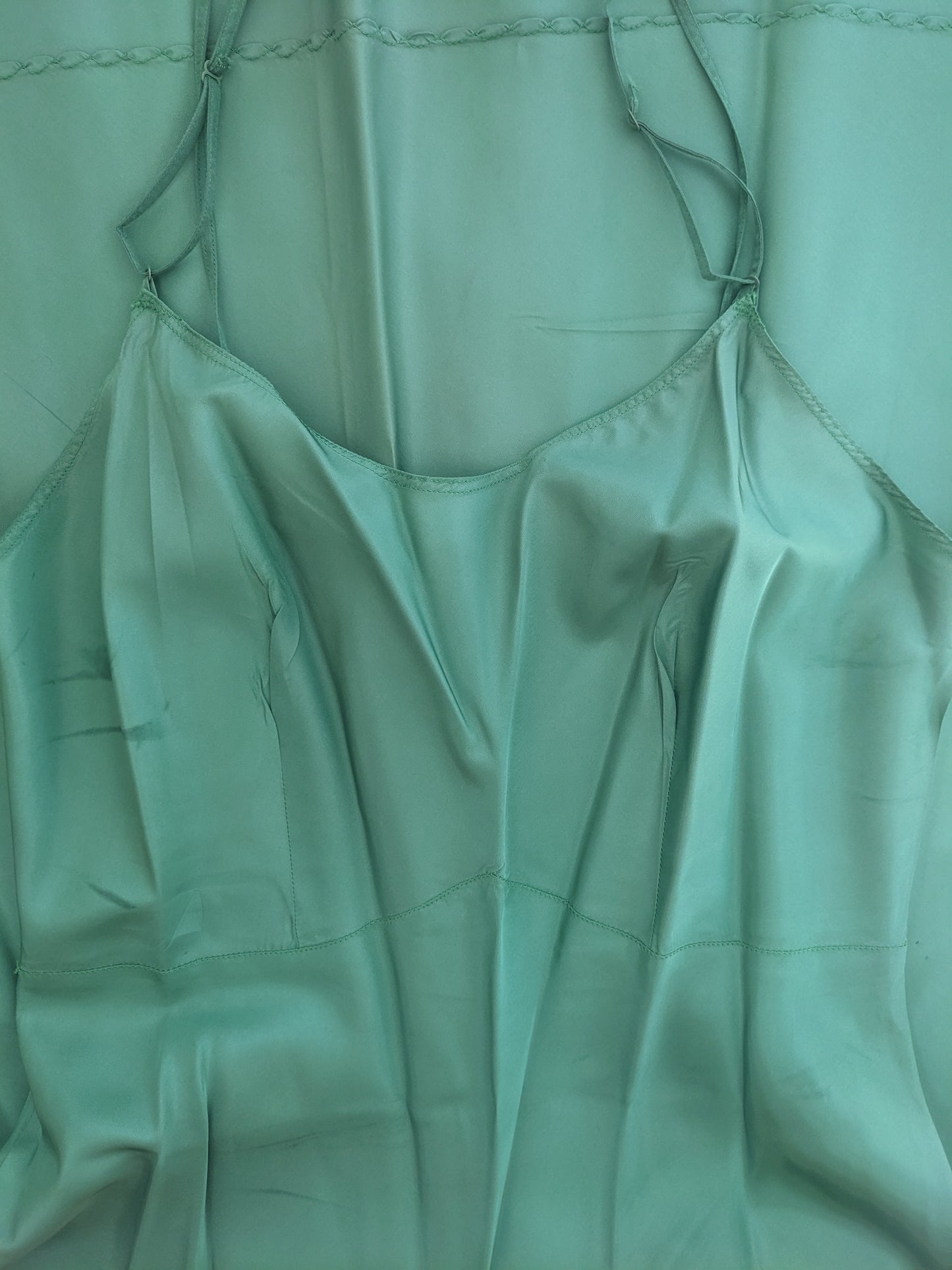 1940s emerald green slip dress Dress Rad Bonnie's Vintage