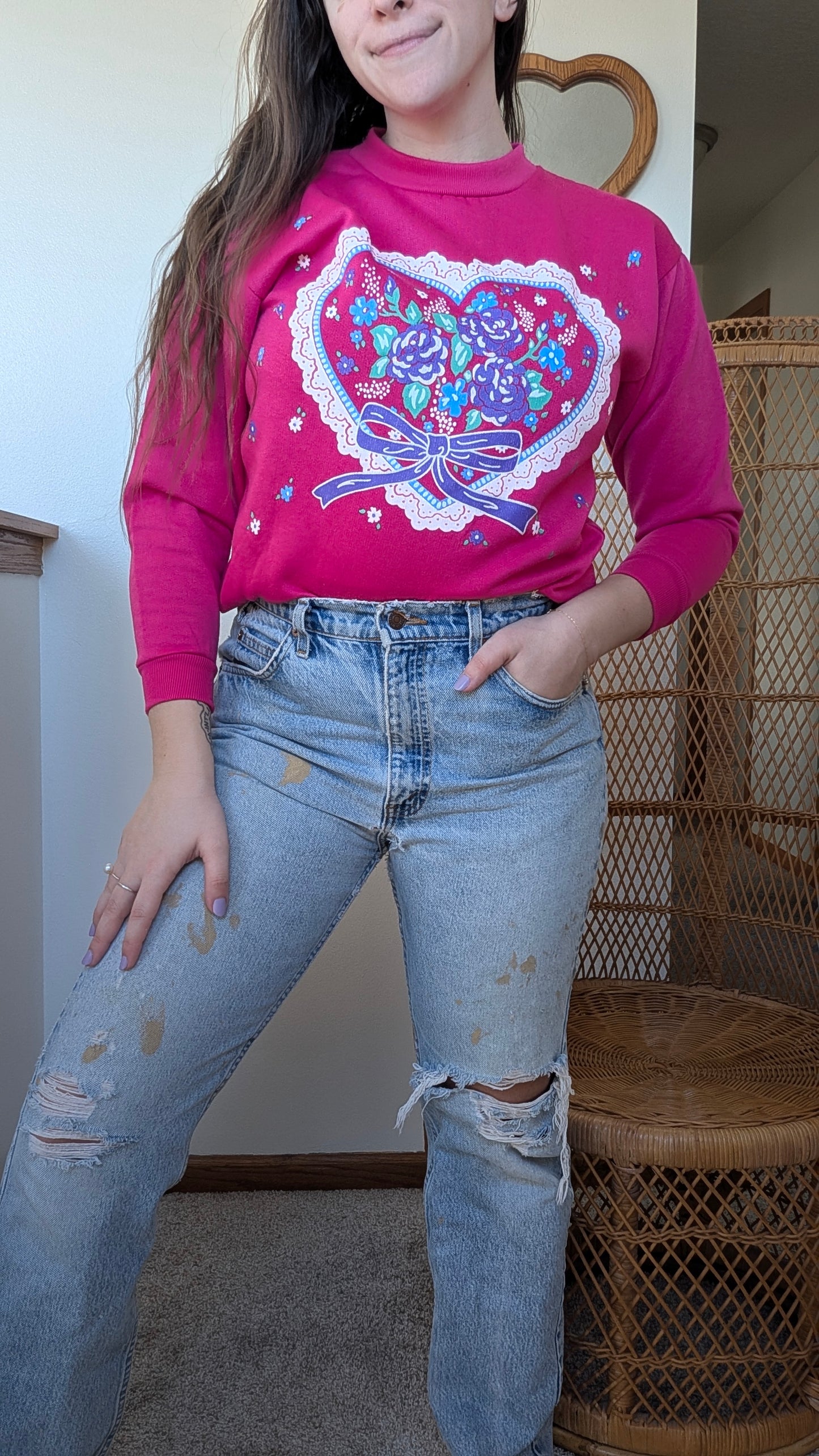 1980s Valentine Crewneck Rad Bonnie's Vintage