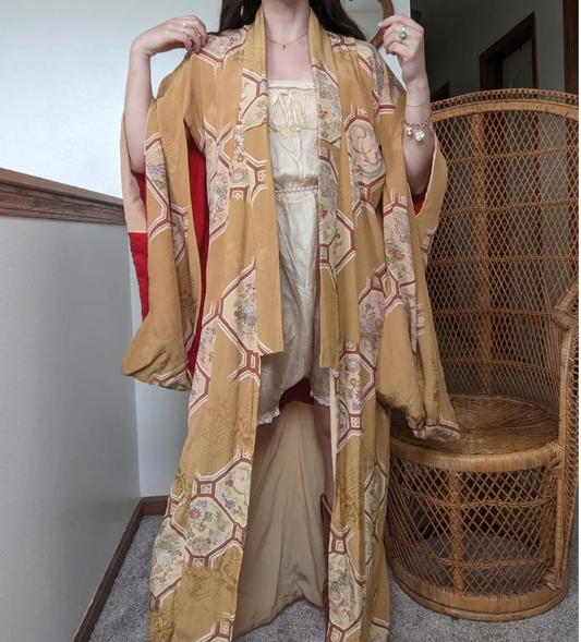 1930s Honeycomb Kimono Kimono Rad Bonnie's Vintage