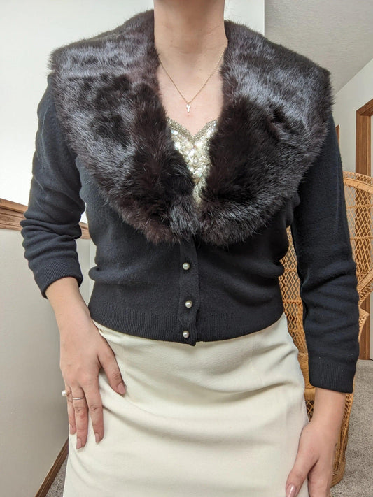 1950s 100% Acrylic Cardigan Cardigan Rad Bonnie's Vintage