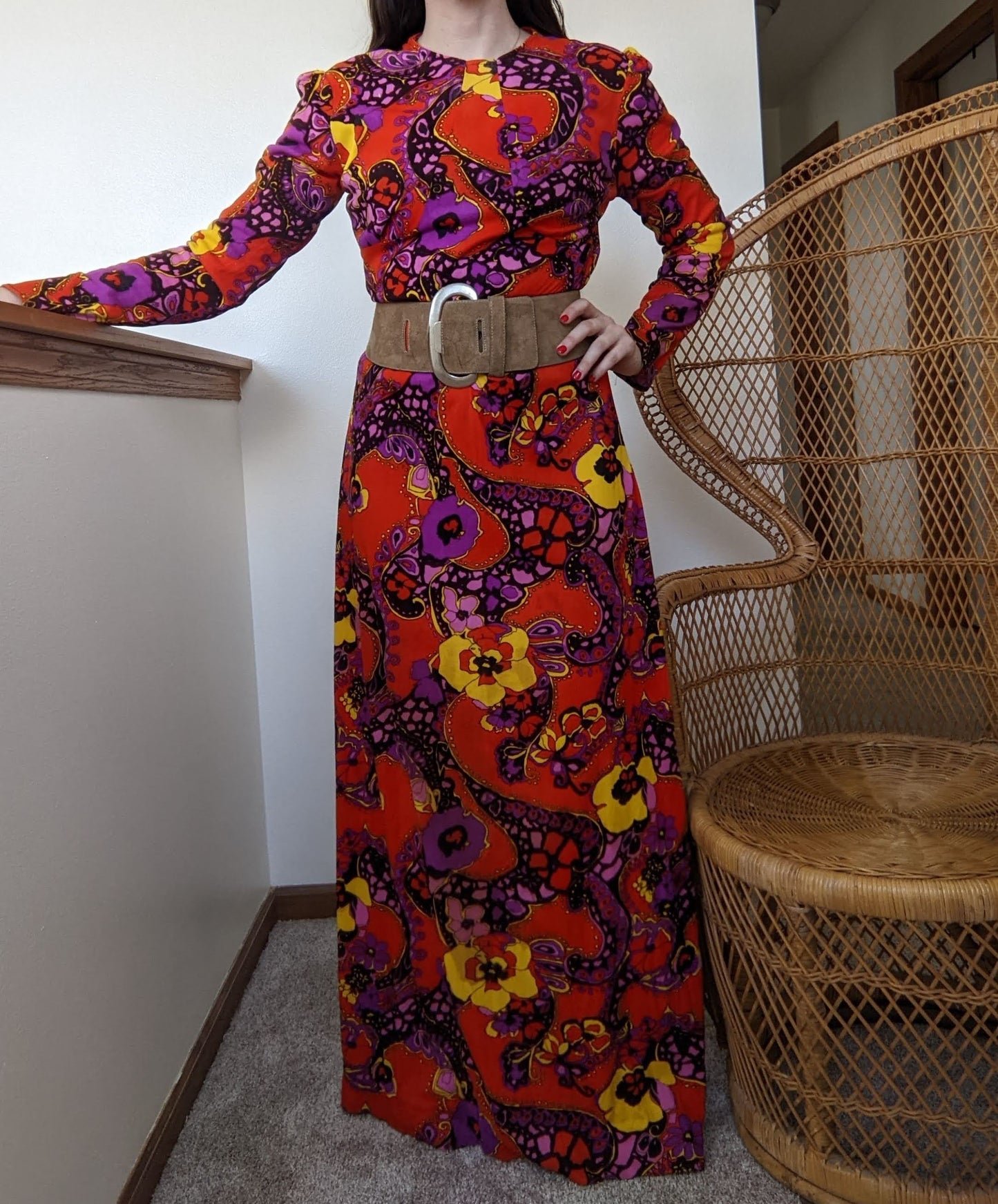1970s Fabric Homemade Dress