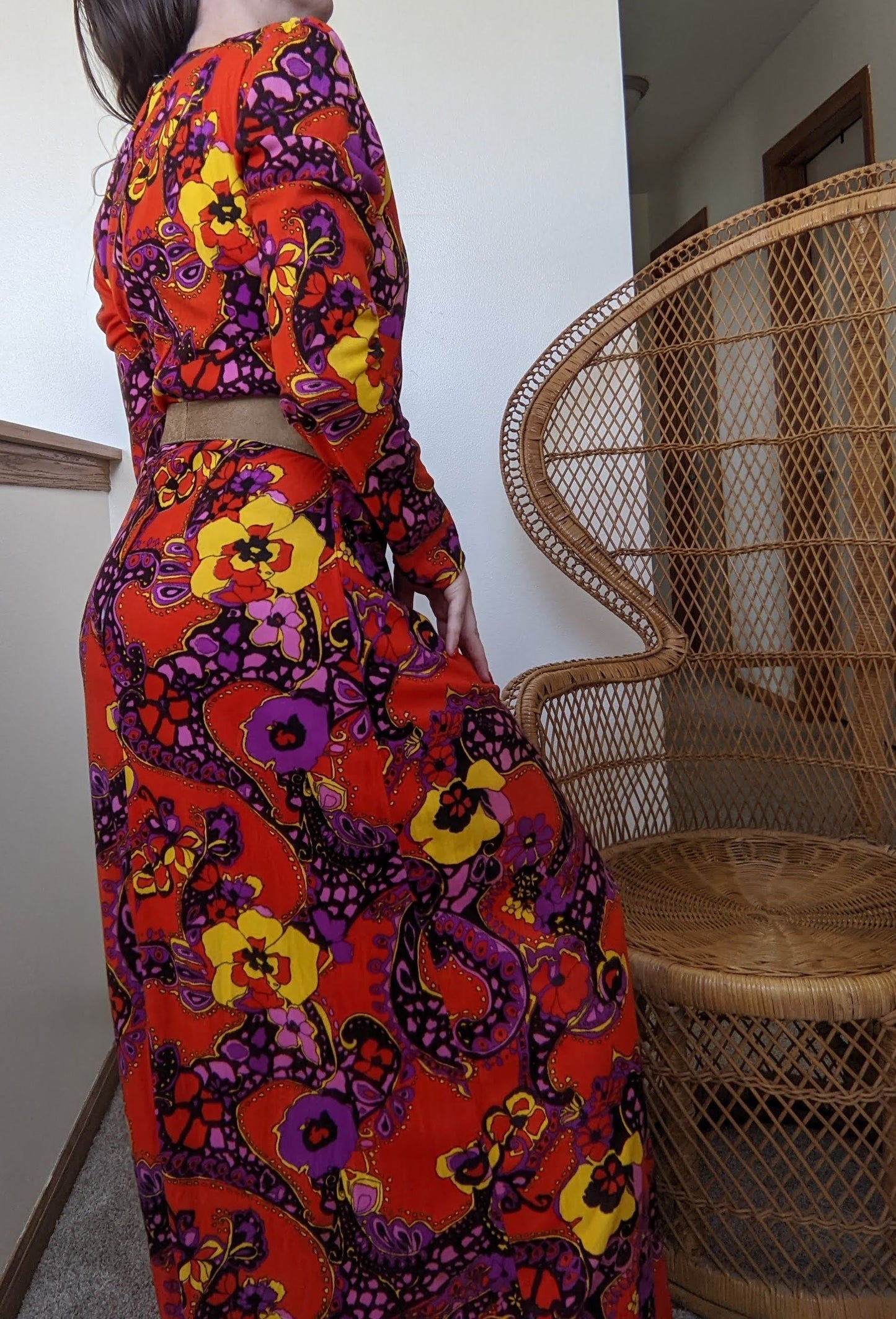 1970s Fabric Homemade Dress