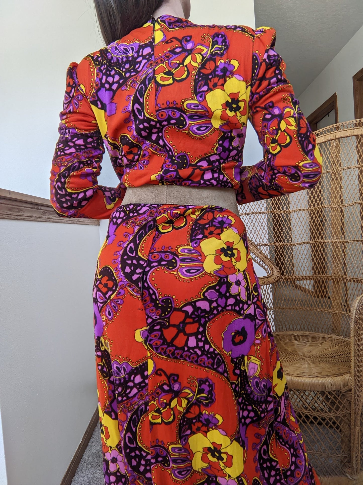 1970s Fabric Homemade Dress