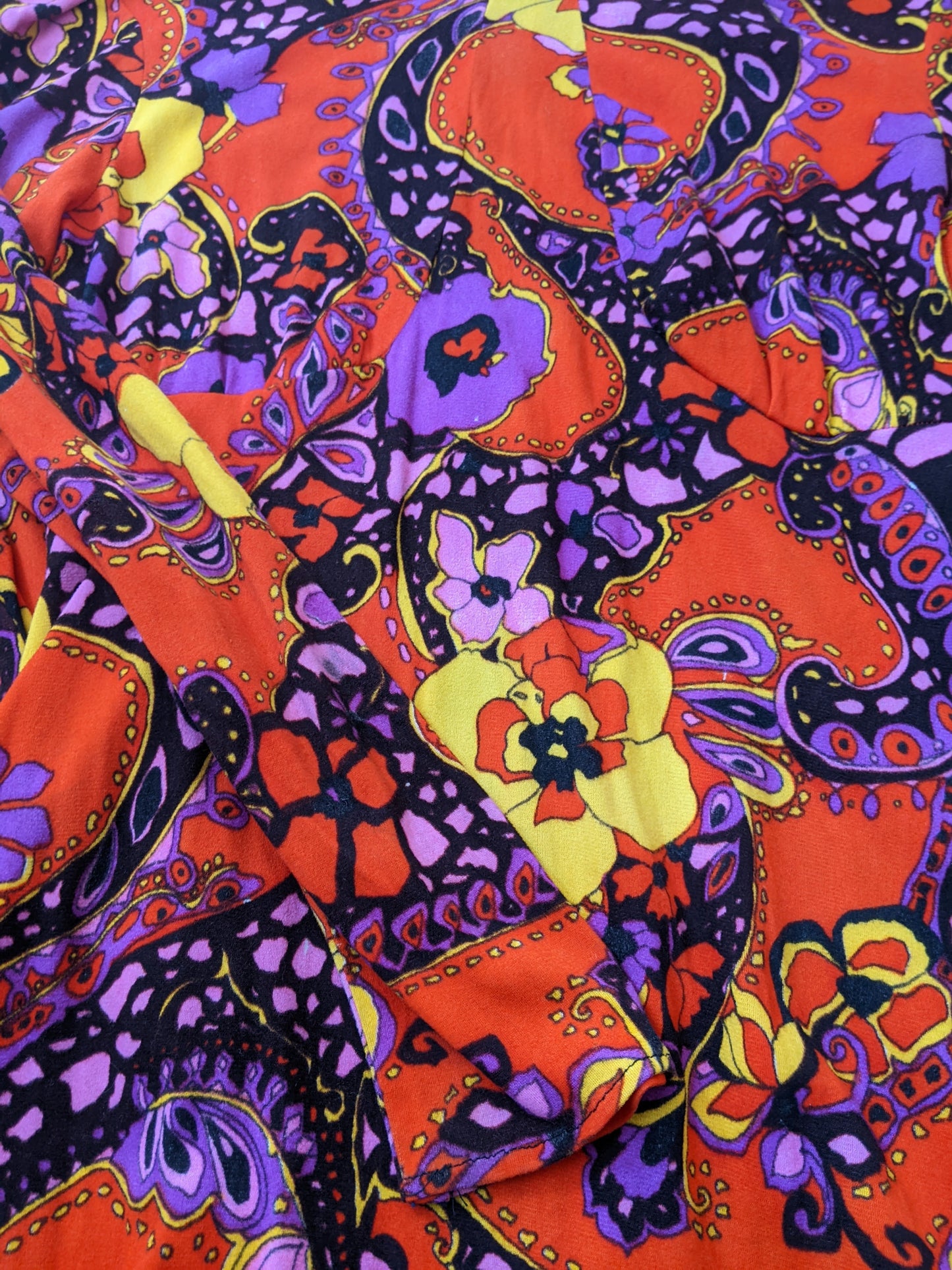 1970s Fabric Homemade Dress