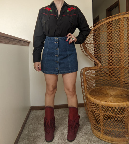 1980s Ely Cattleman Western Shirt Shirts Rad Bonnie's Vintage