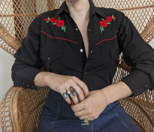 1980s Ely Cattleman Western Shirt Shirts Rad Bonnie's Vintage