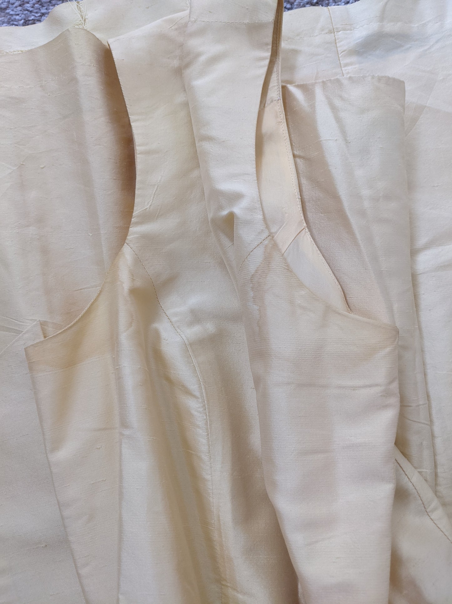 1980s does 50s Silk Dress Dress Rad Bonnie's Vintage