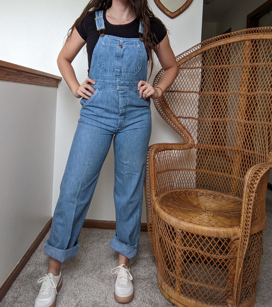 1980s Round House Denim Bib Overalls Overalls Rad Bonnie's Vintage