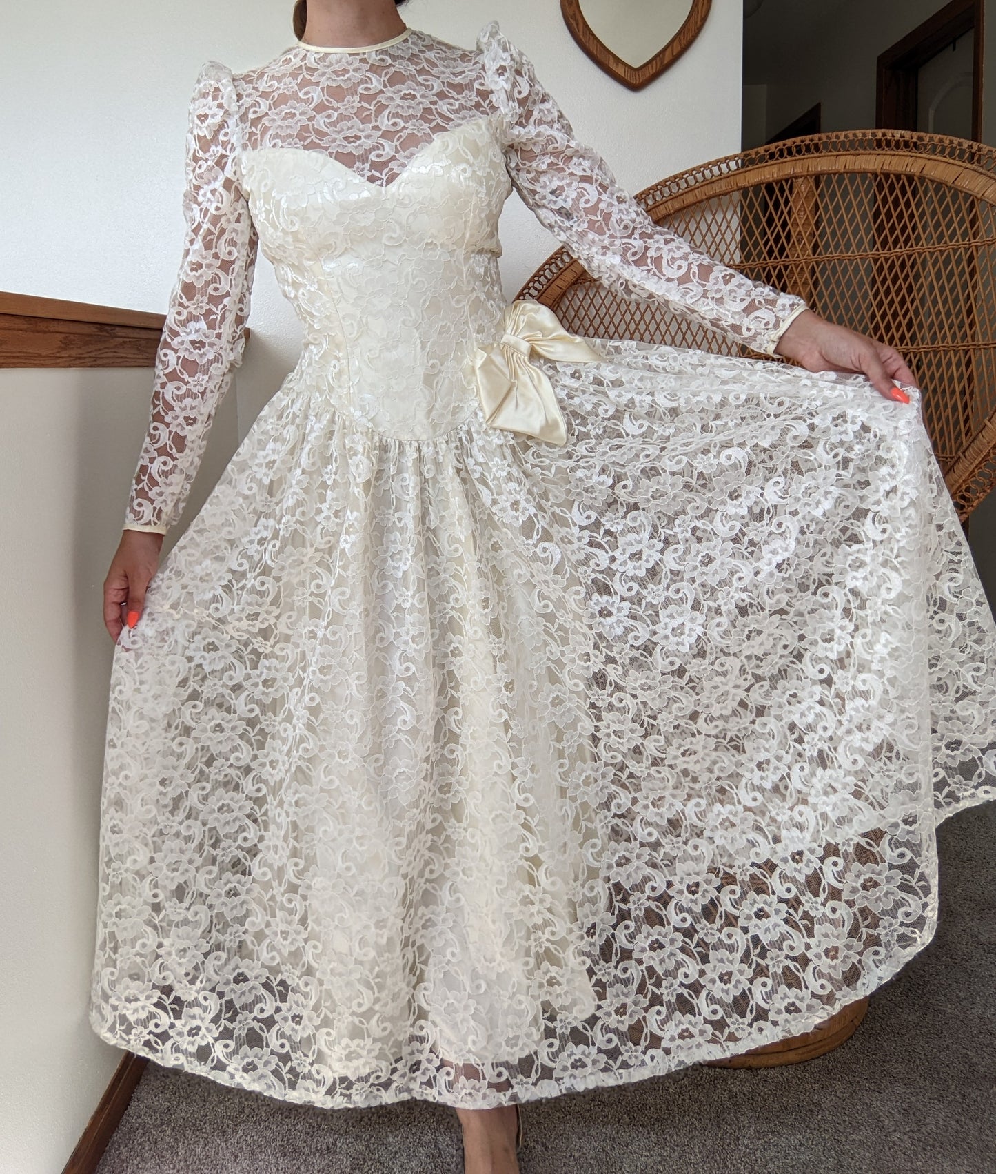 1980s Union-Made Wedding Dress