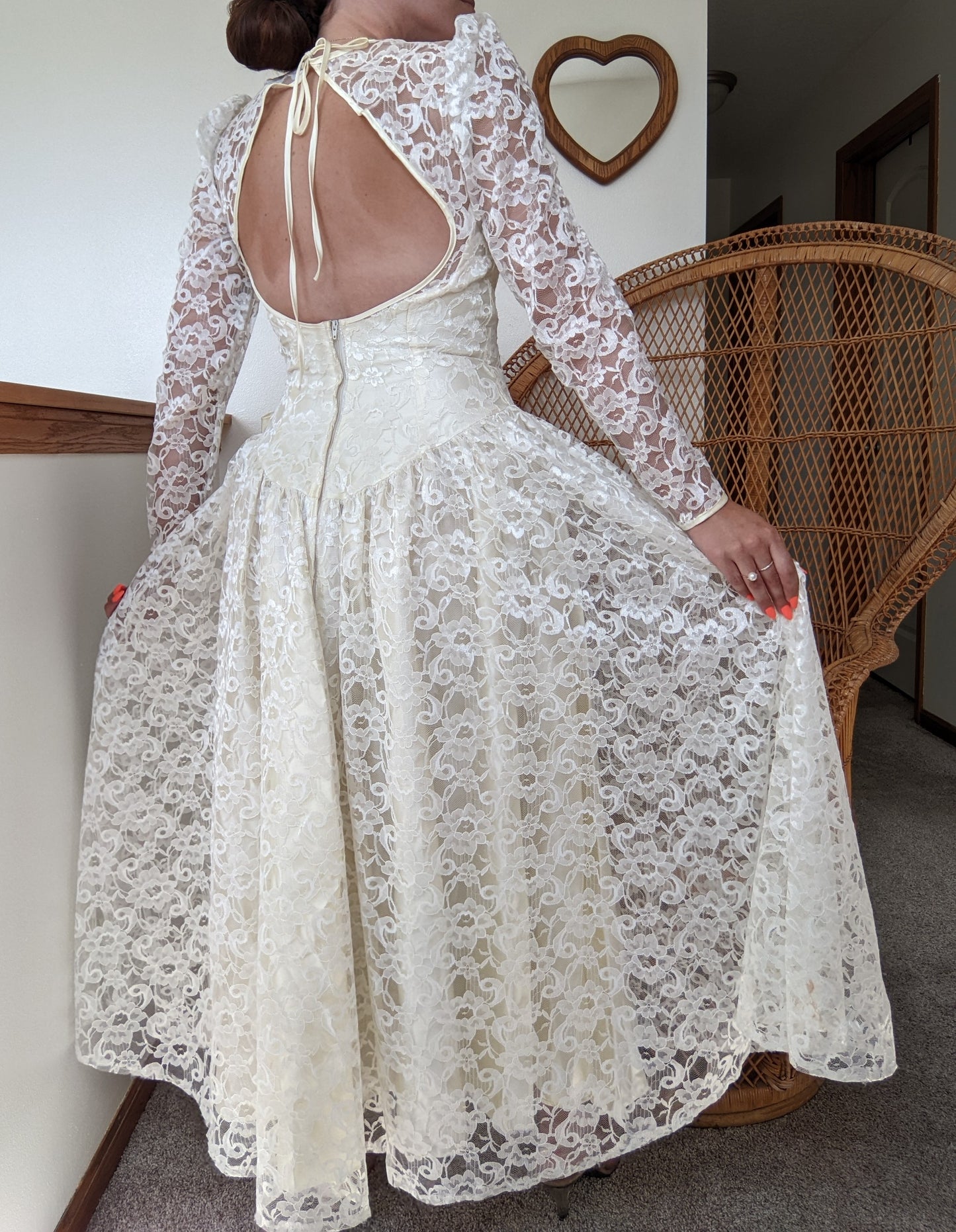 1980s Union-Made Wedding Dress