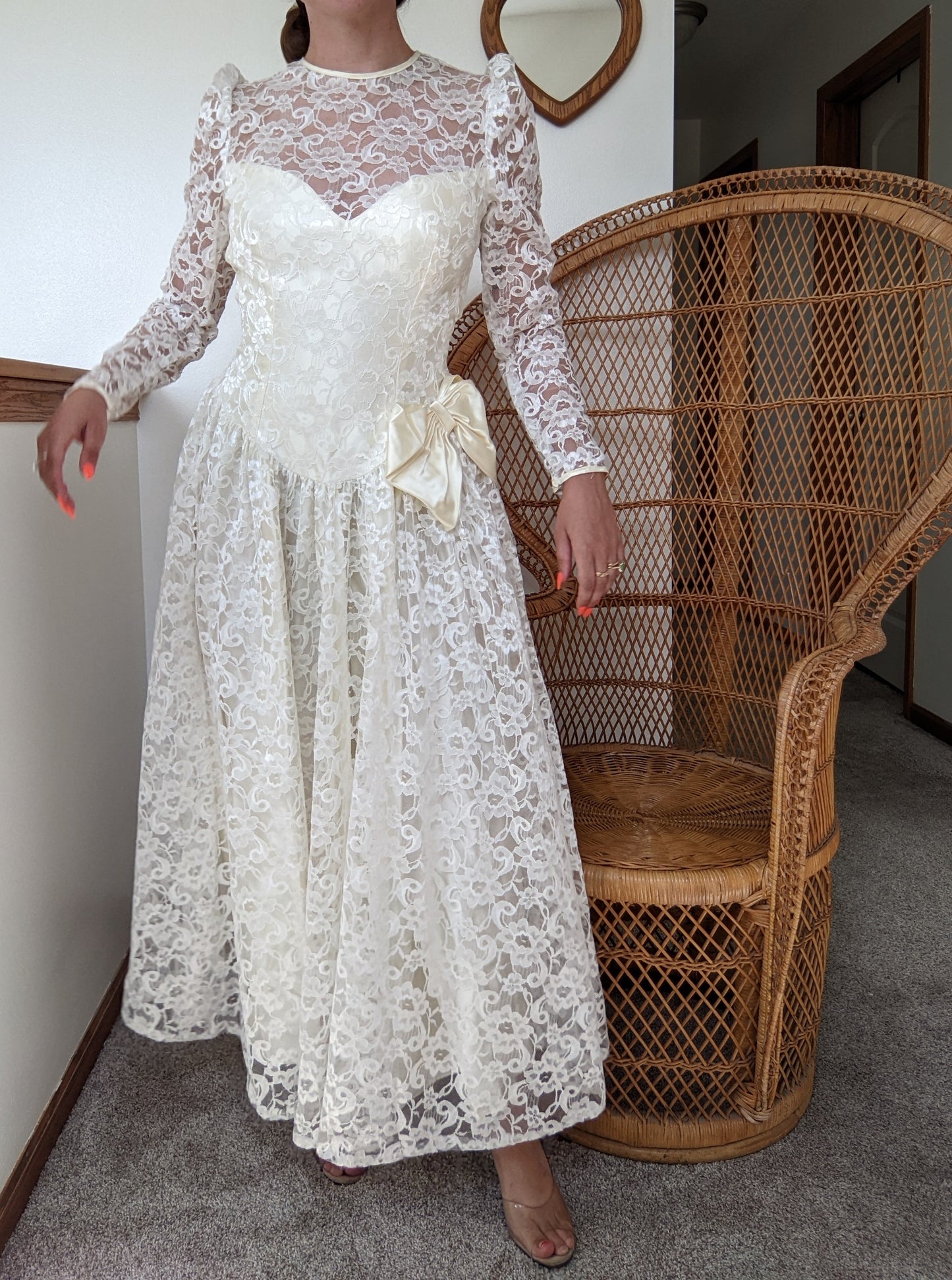1980s Union-Made Wedding Dress