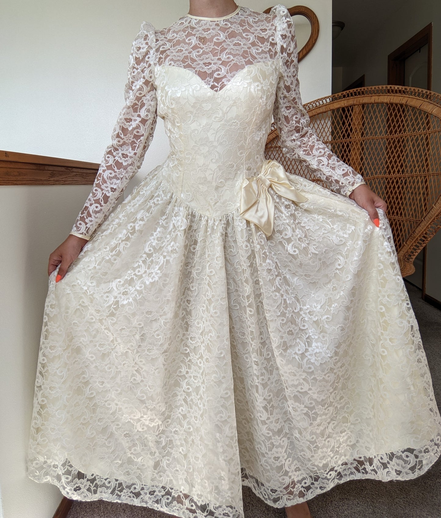1980s Union-Made Wedding Dress