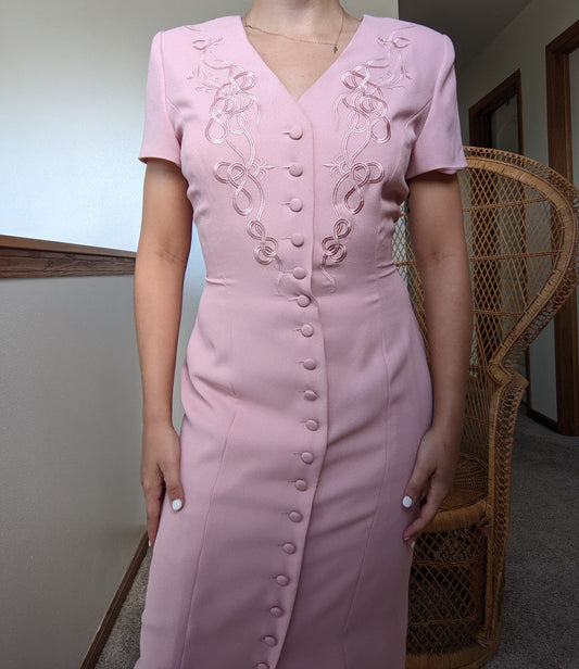 1980s Does 40s Maggy London Dress Dress Rad Bonnie's Vintage