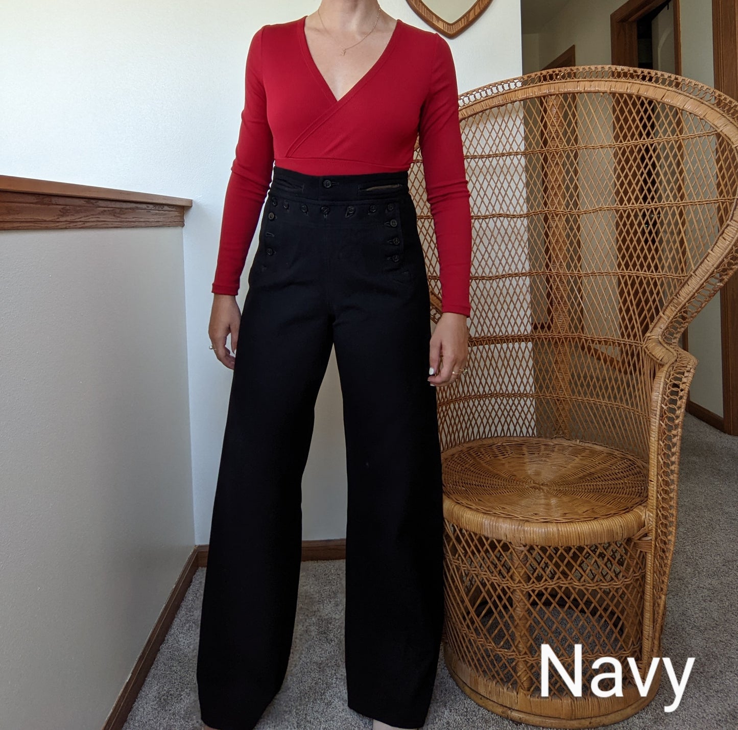 1940s Navy-colored Naval Clothing Factory Pants Pants Rad Bonnie's Vintage