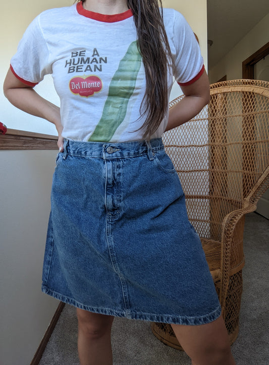 1990s Tommy Hilfiger Denim Skirt Skirt Rad Bonnie's Vintage