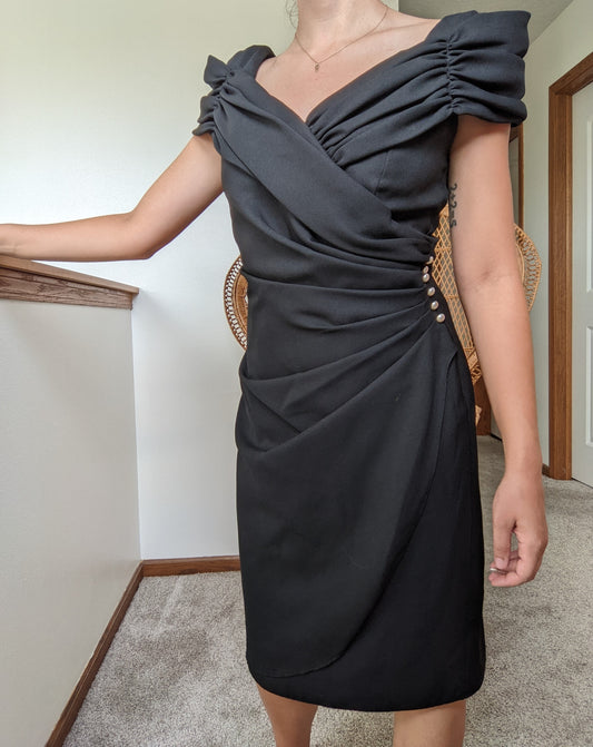 1980s Little Black Dress Dress Rad Bonnie's Vintage