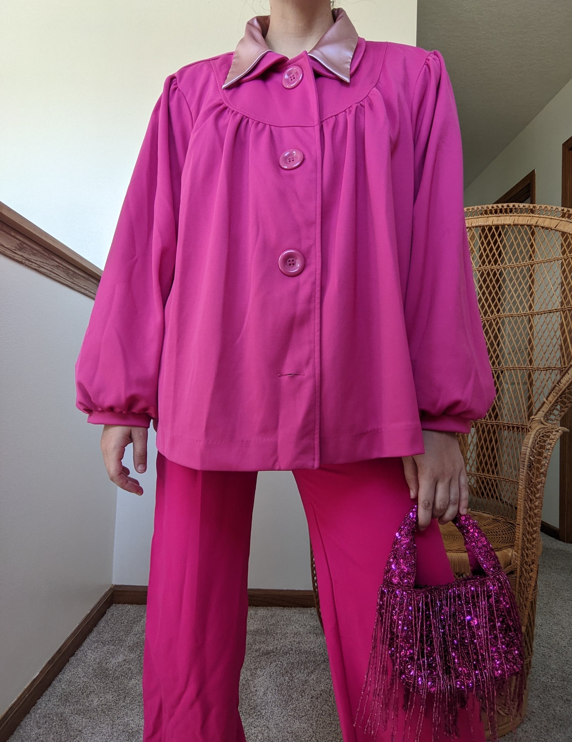 1980s Does 60s Barbie Pink Jacket Jacket Rad Bonnie's Vintage