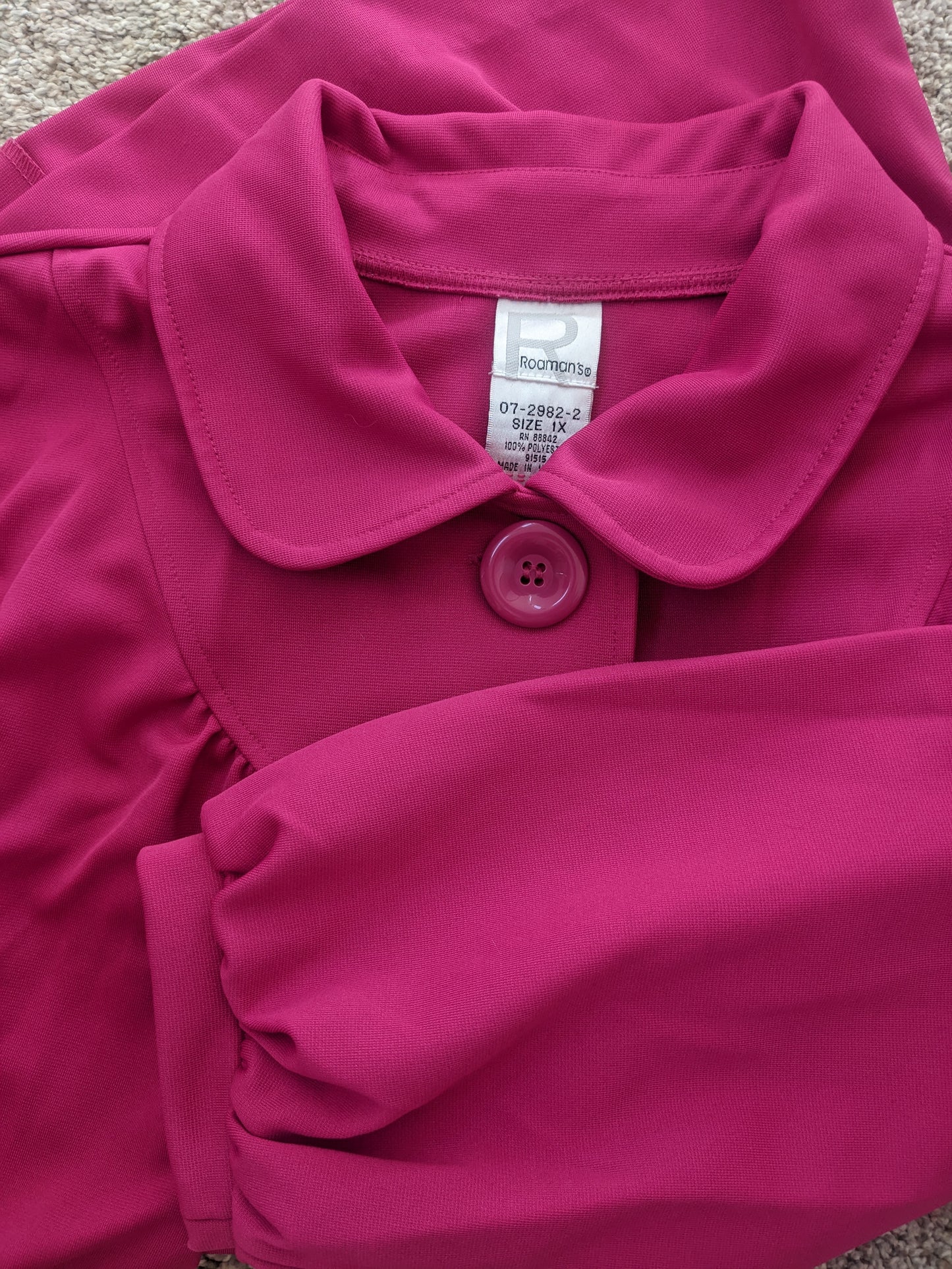 1980s Does 60s Barbie Pink Jacket Jacket Rad Bonnie's Vintage