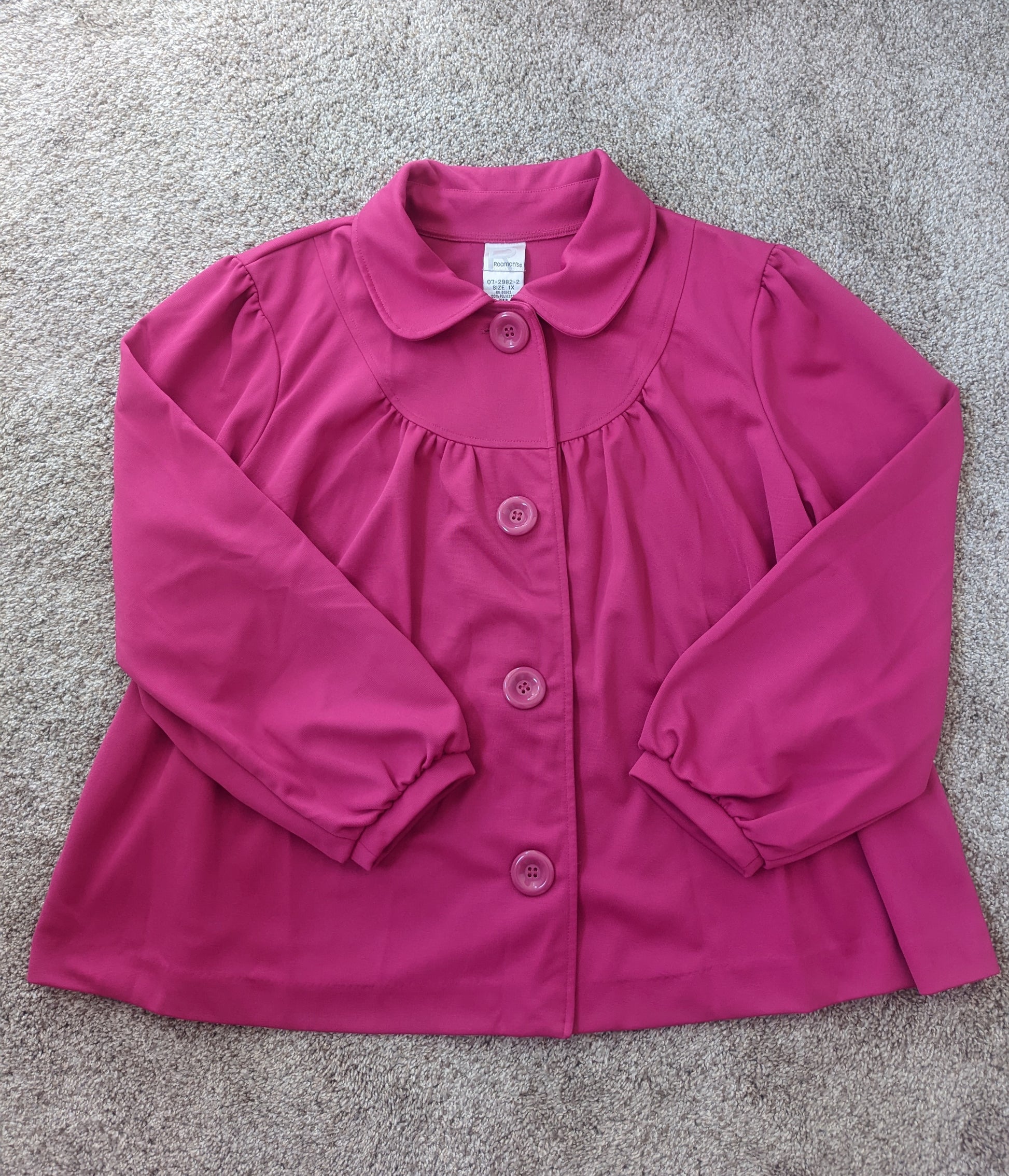 1980s Does 60s Barbie Pink Jacket Jacket Rad Bonnie's Vintage