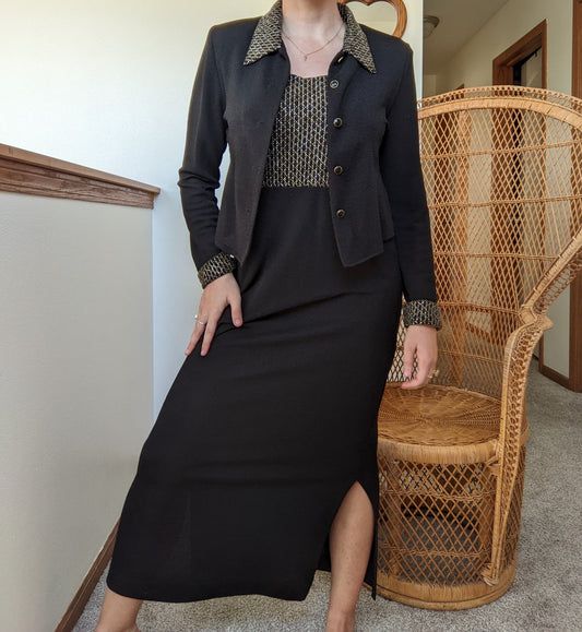 1980s Dress and Jacket Set Set Rad Bonnie's Vintage