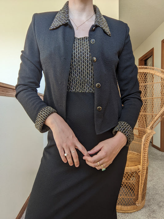 1980s Dress and Jacket Set Set Rad Bonnie's Vintage