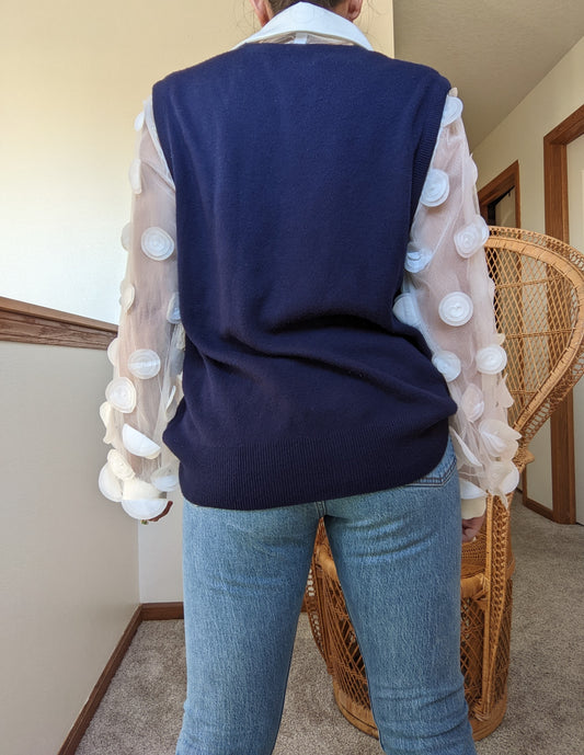1980s 100% Acrylic Sweater Vest Vest Rad Bonnie's Vintage