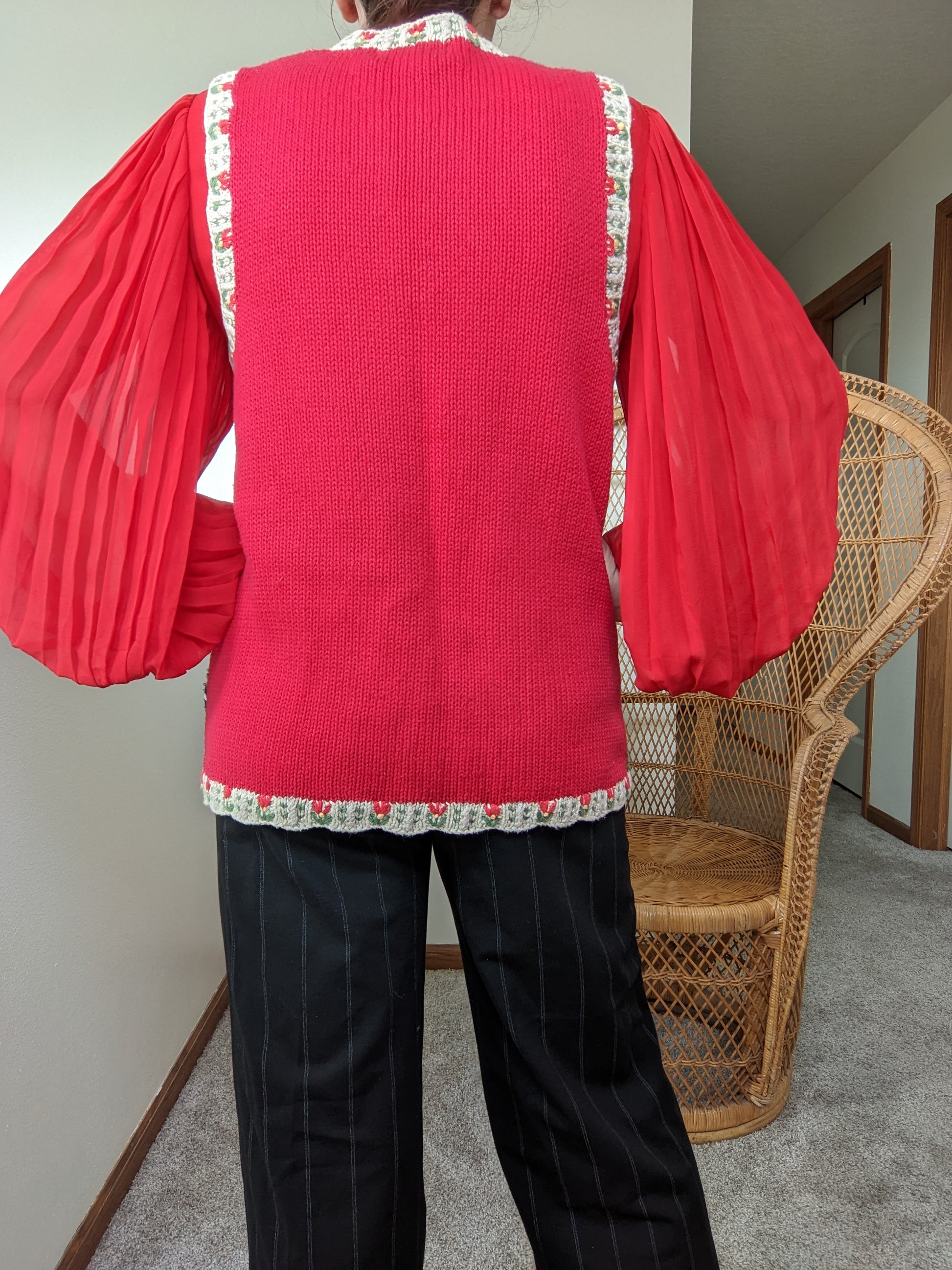 1980s Holiday Vest Vest Rad Bonnie's Vintage