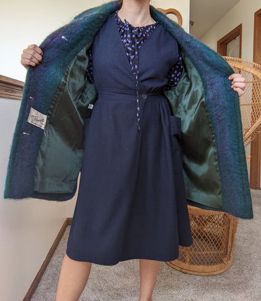 1960s Union-Made Mohair Coat Coat Rad Bonnie's Vintage