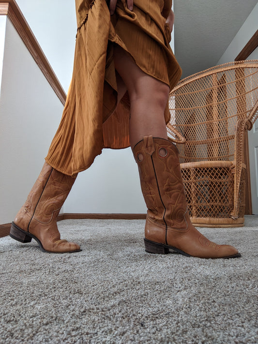 1970s Western Boots, Size 8 Boots Rad Bonnie's Vintage