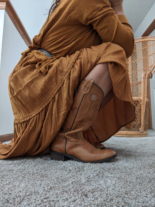 1970s Western Boots, Size 8 Boots Rad Bonnie's Vintage