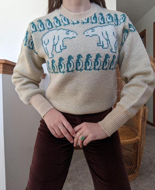 1940s Jantzen Wool Ski Sweater Sweater Rad Bonnie's Vintage