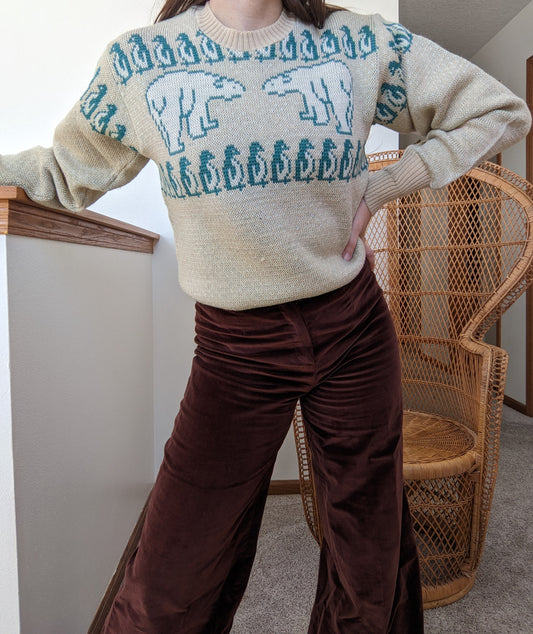 1940s Jantzen Wool Ski Sweater Sweater Rad Bonnie's Vintage